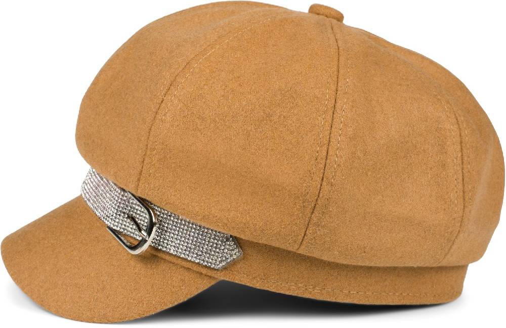 Stylebreaker Bakerboy Schiebermütze Mit Strassbesatz