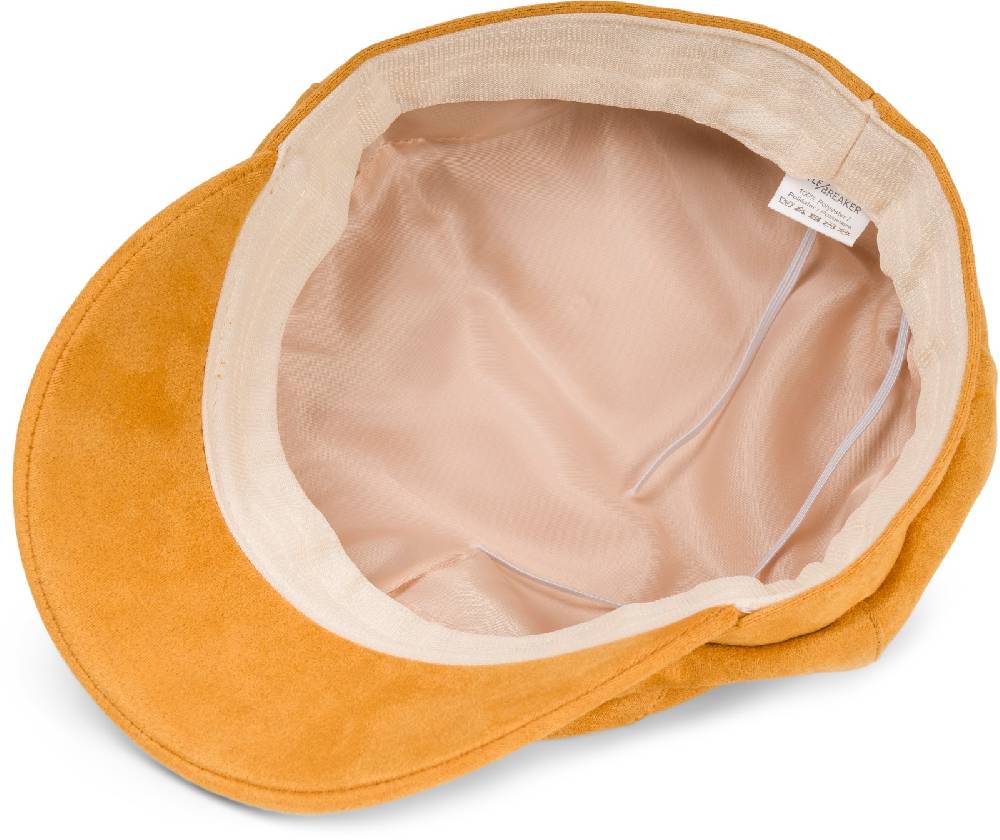 Stylebreaker Ballonmütze Einfarbig Veloursleder Optik