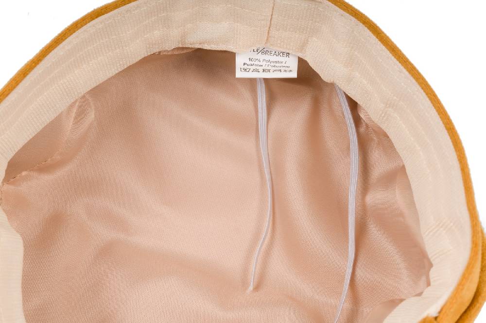 Stylebreaker Ballonmütze Einfarbig Veloursleder Optik