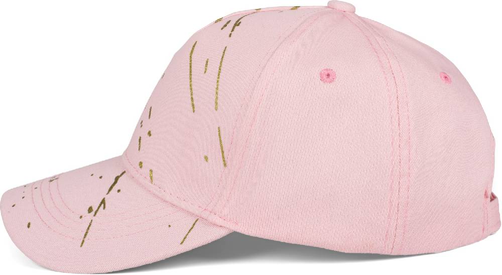 Stylebreaker Baseball Cap Mit Goldenen Farbspritzern