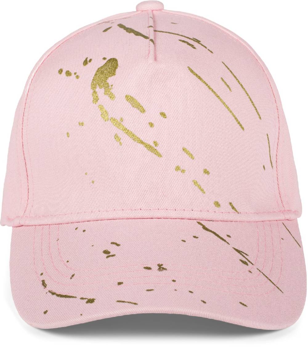 Stylebreaker Baseball Cap Mit Goldenen Farbspritzern