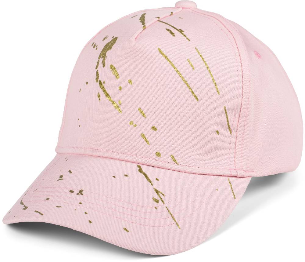 Stylebreaker Baseball Cap mit goldenen Farbspritzern