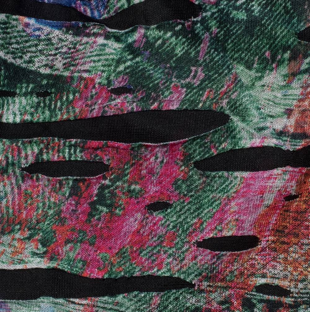 Stylebreaker Beanie Mit Farbklecksen In Destroyed Optik