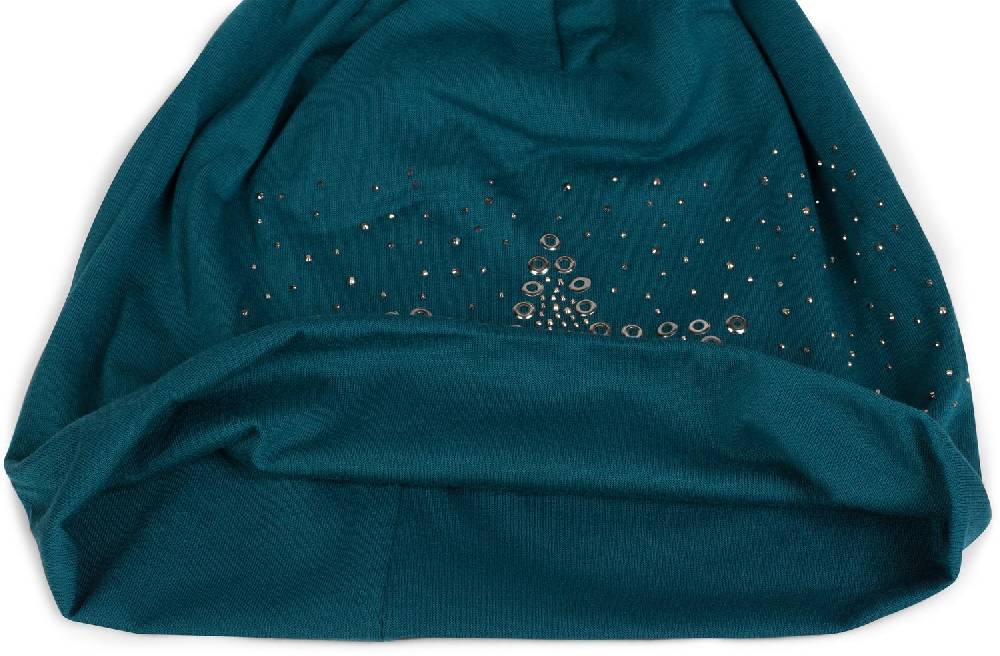 Stylebreaker Beanie Mit Stern Aus Strass Und Lochnieten