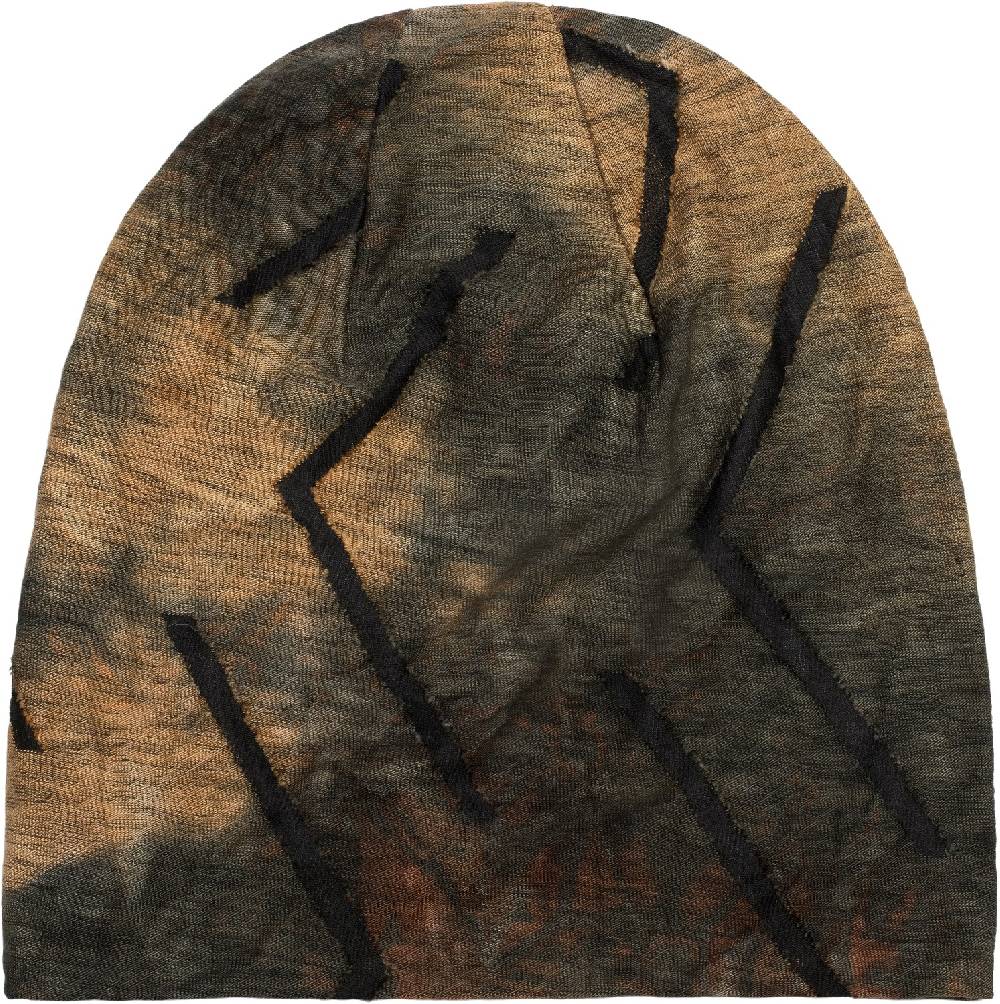 Stylebreaker Beanie Mütze Destroyed Batik Farbverlauf