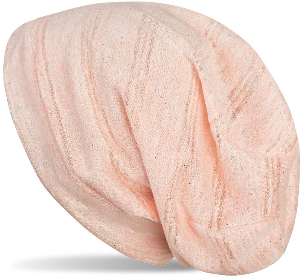 Stylebreaker Beanie Mütze mit Glitzerfaden und kleinen Pailletten