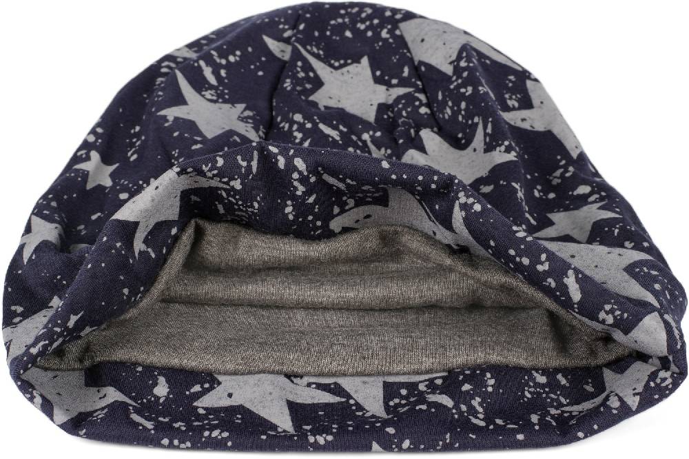 Stylebreaker Beanie Mütze Mit Sterne Splat Style Print