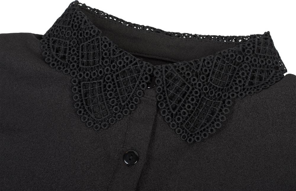Stylebreaker Blusenkragen Mit Kragen Aus Häkelspitze