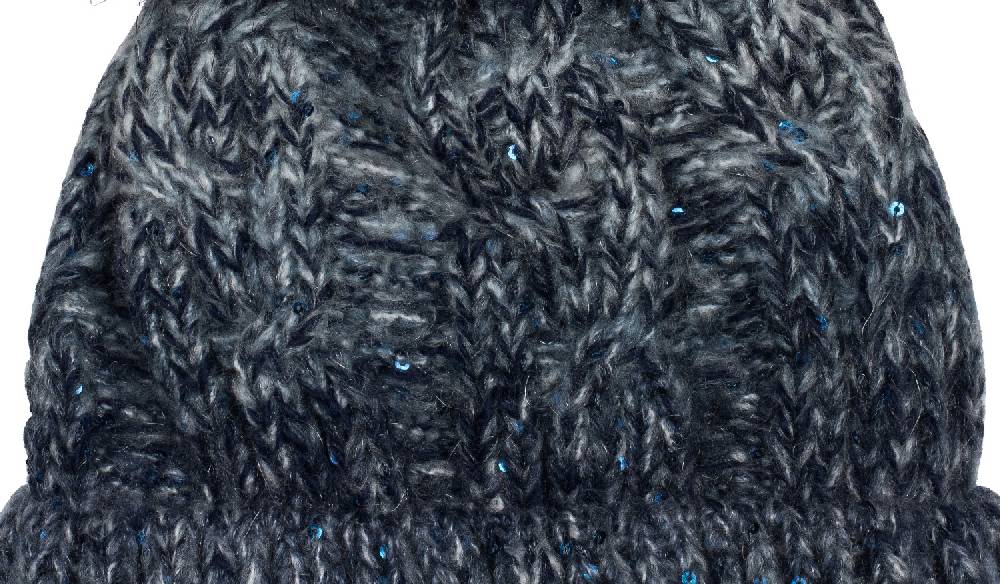 Stylebreaker Bommelmütze Mit Zopfstrick Farbverlauf Muster Und Pailletten