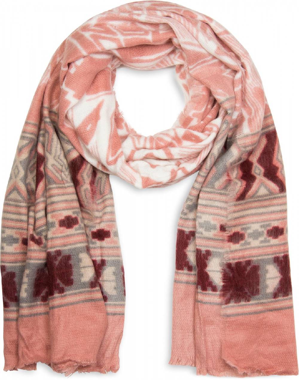 Stylebreaker Breiter Schal mit Azteken Ethno Muster