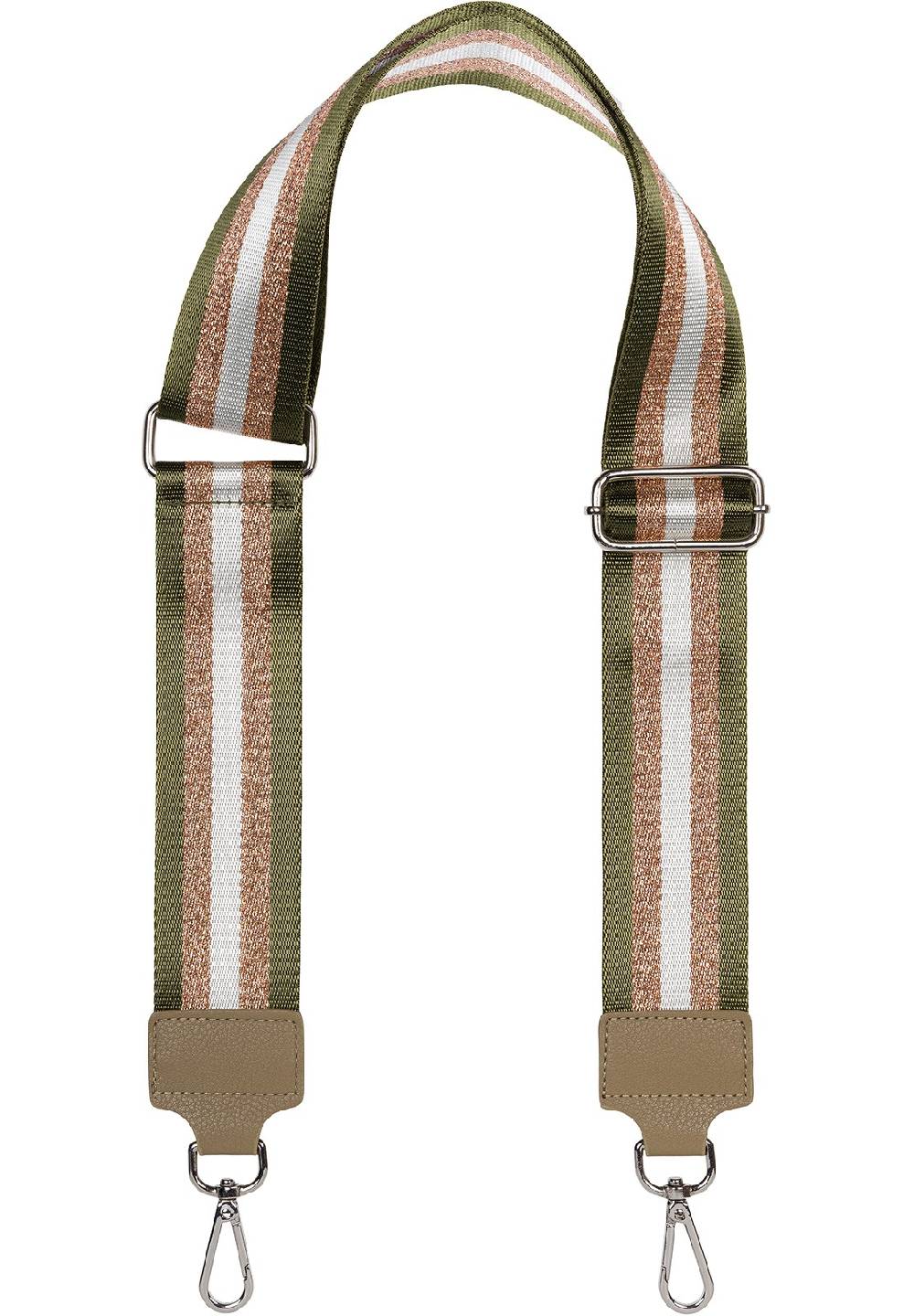 Stylebreaker Breiter Wechsel Taschengurt Metallic Streifen Muster