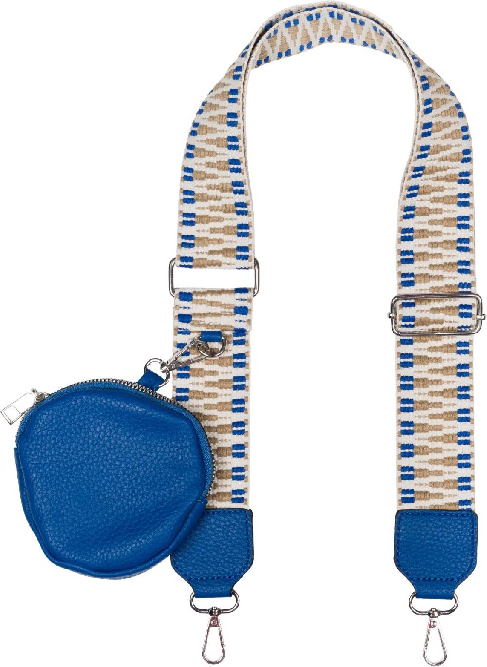 Stylebreaker Breiter Wechsel Taschengurt Zick-Zack mit Börse