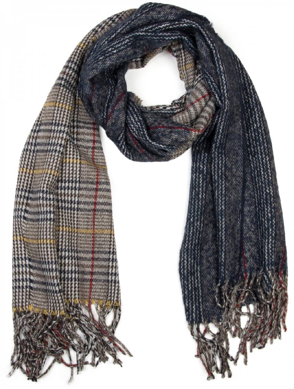 Stylebreaker Breiter XXL Schal mit Tartan Plaid Karo Muster