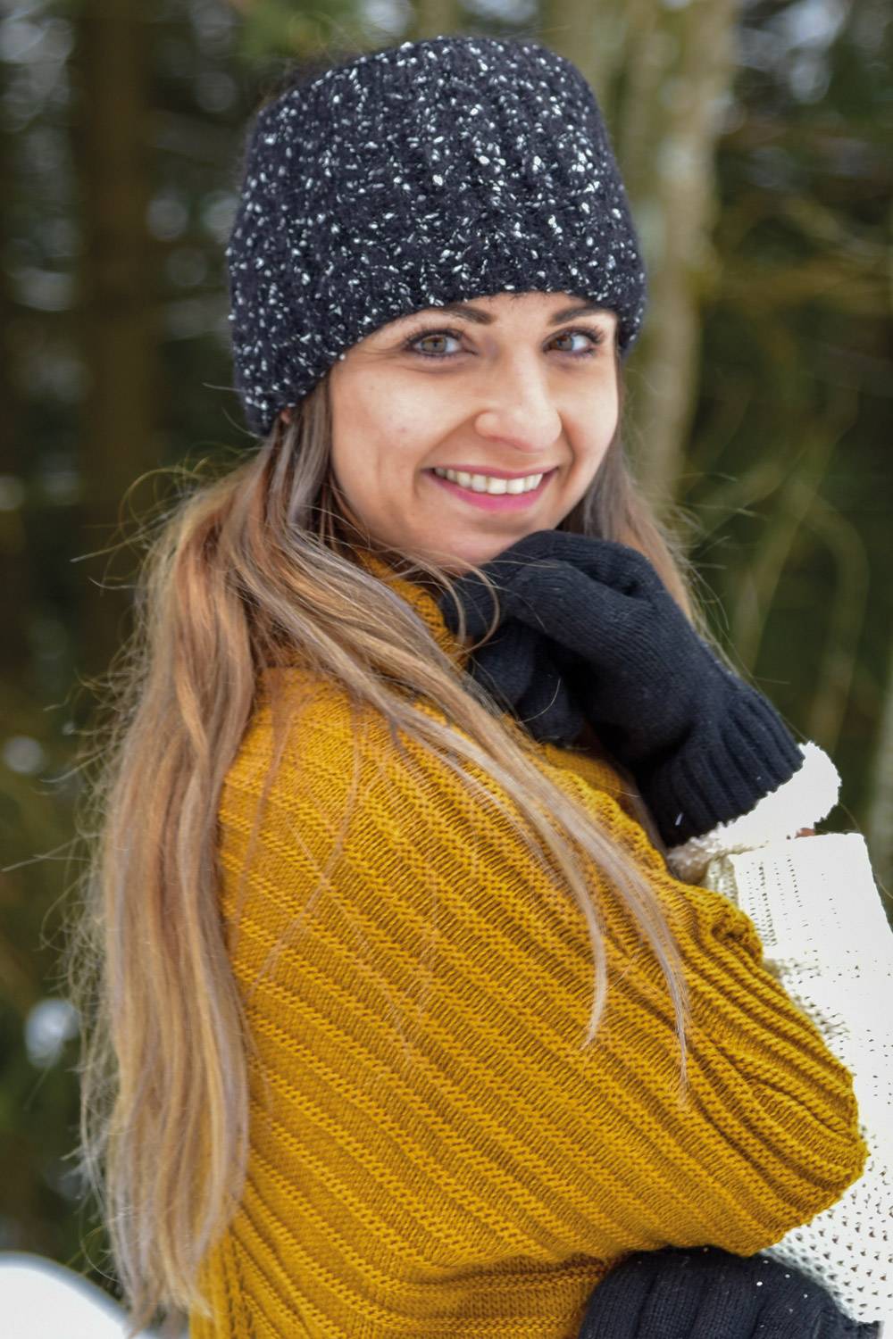 Stylebreaker Breites Strick Stirnband Zopfmuster Fleece