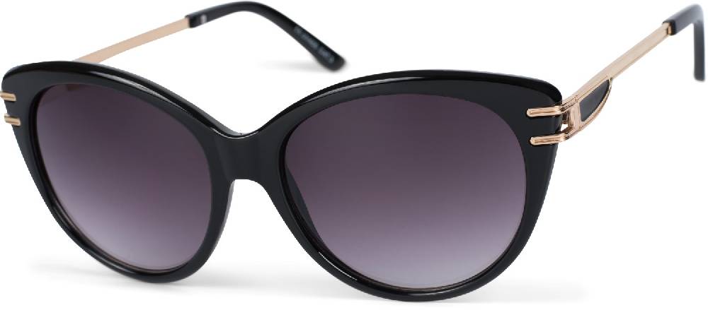Stylebreaker Cat-Eye Schmetterling Sonnenbrille mit Metallbügel