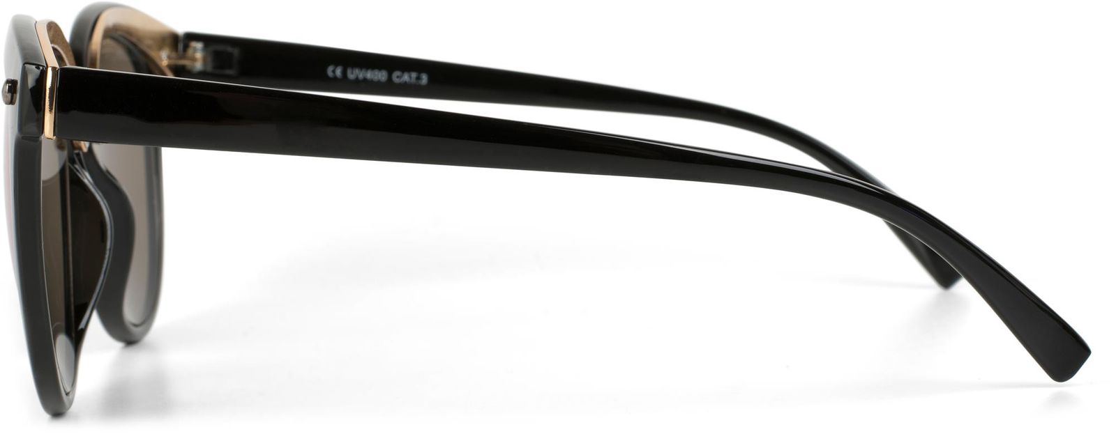 Stylebreaker Cat Eye Sonnenbrille Material-Mix-Rahmen