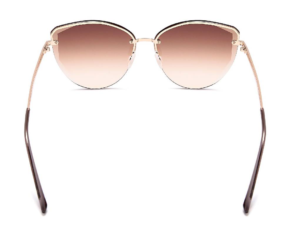 Stylebreaker Cateye Sonnenbrille Diamant Schliff Rahmenlos