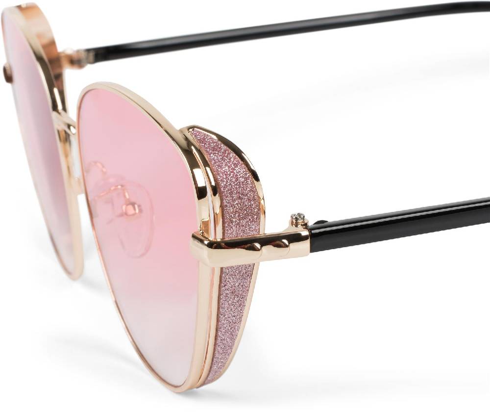 Stylebreaker Cateye Sonnenbrille Mit Glitzer Side Shield
