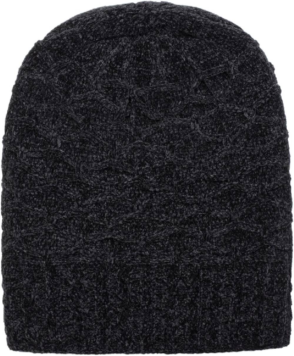 Stylebreaker Chenille Beanie Mütze Mit Waben Muster