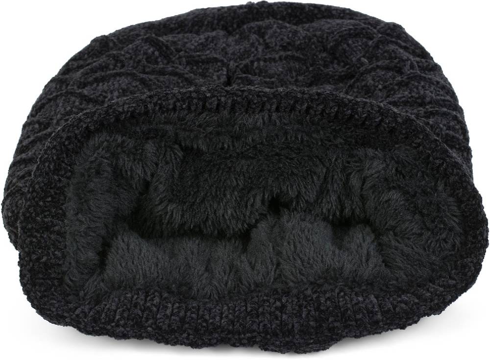 Stylebreaker Chenille Beanie Mütze Mit Waben Muster