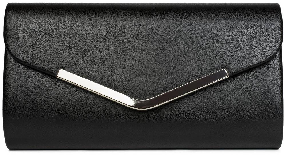 Stylebreaker Clutch im Envelope Design mit Metall Zierleiste