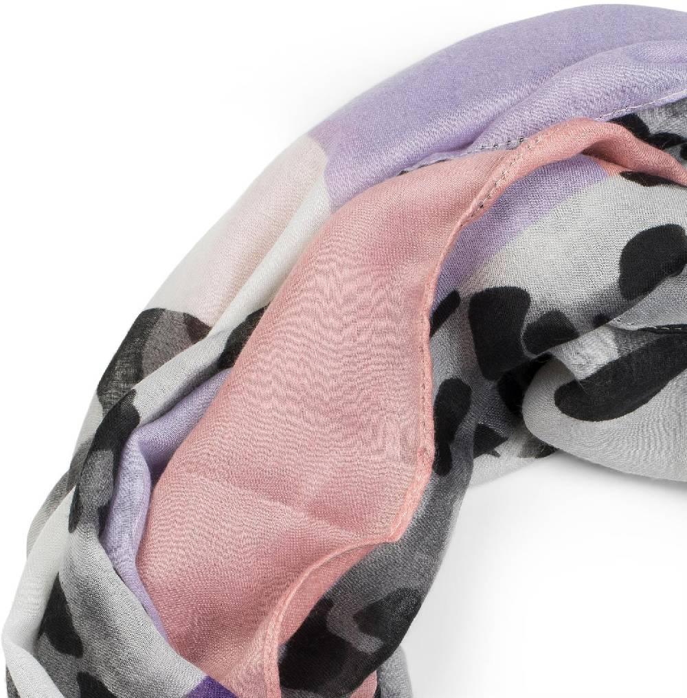 Stylebreaker Colour Blocking Loop Schal Mit Leoparden Muster