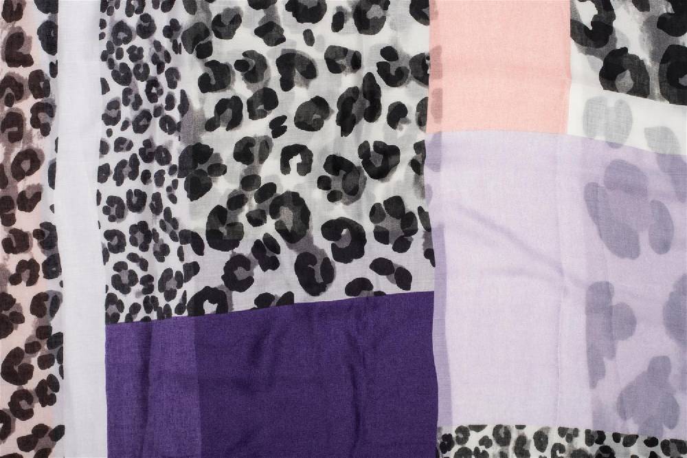 Stylebreaker Colour Blocking Loop Schal Mit Leoparden Muster