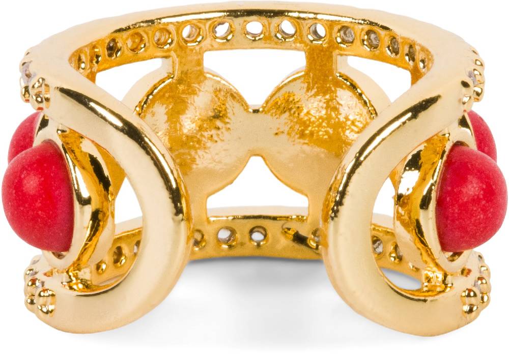 Stylebreaker Ear Cuff Klemm Ohrring Mit Natursteinen Und Strass