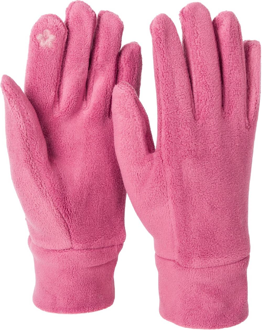 Stylebreaker Einfarbige Touchscreen Fleece Handschuhe