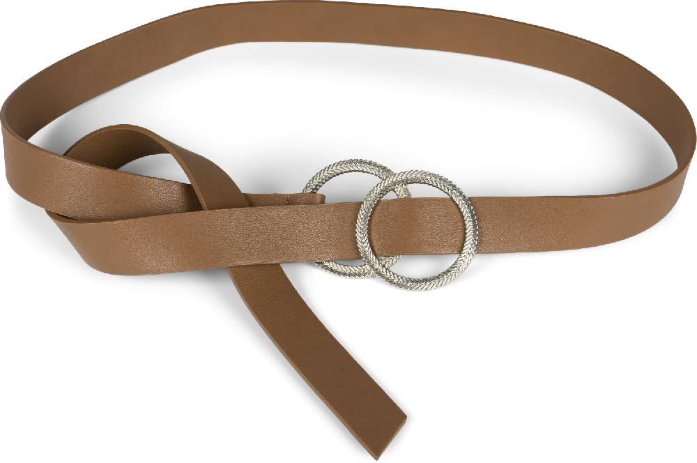 Stylebreaker Einfarbiger Taillengürtel Mit Doppelter Geprägter Ringschnalle