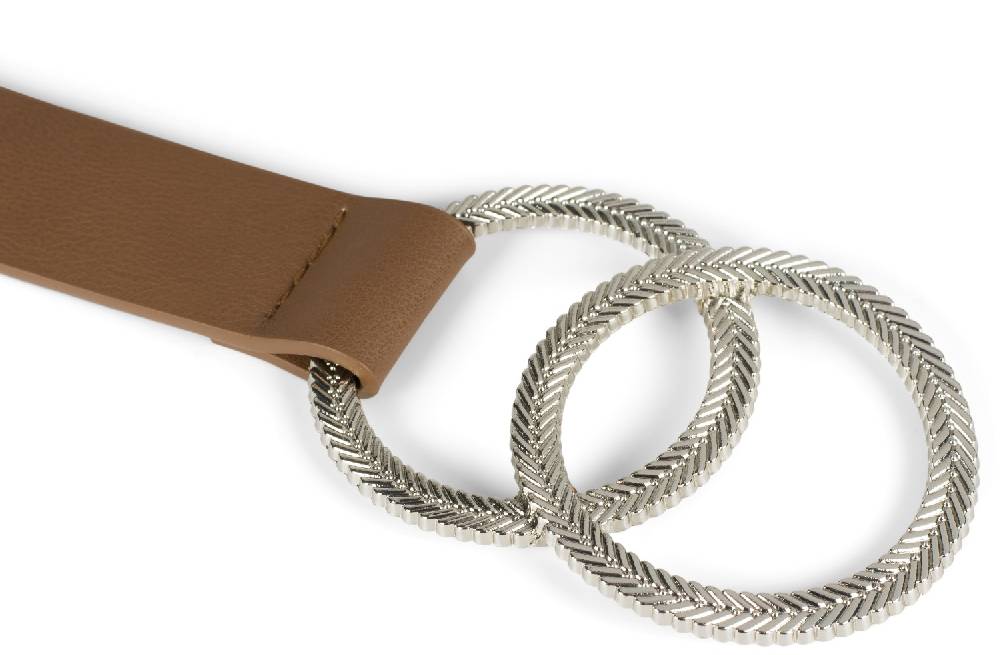 Stylebreaker Einfarbiger Taillengürtel Mit Doppelter Geprägter Ringschnalle