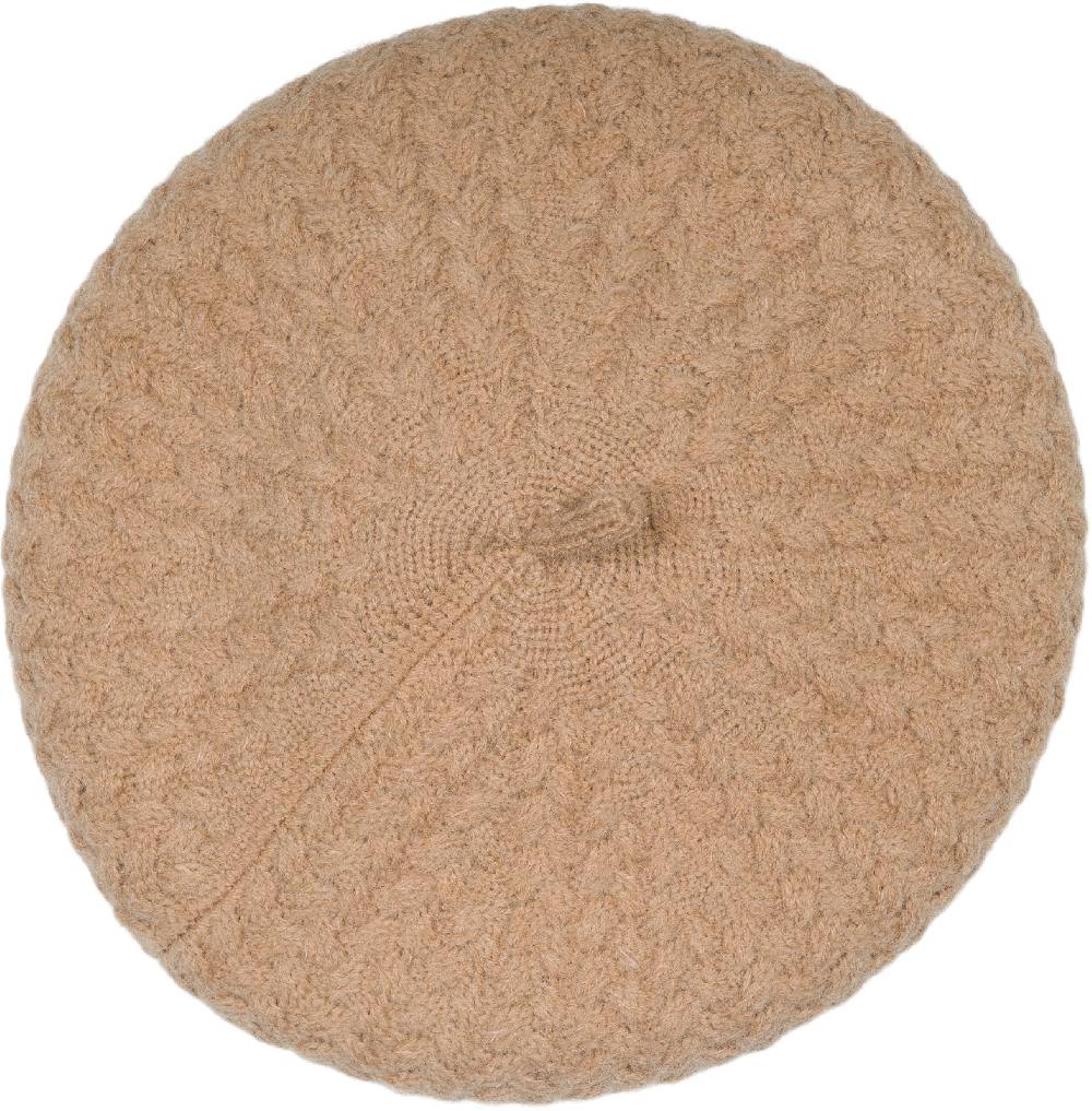 Stylebreaker Feinstrick Baskenmütze Mit Flechtmuster