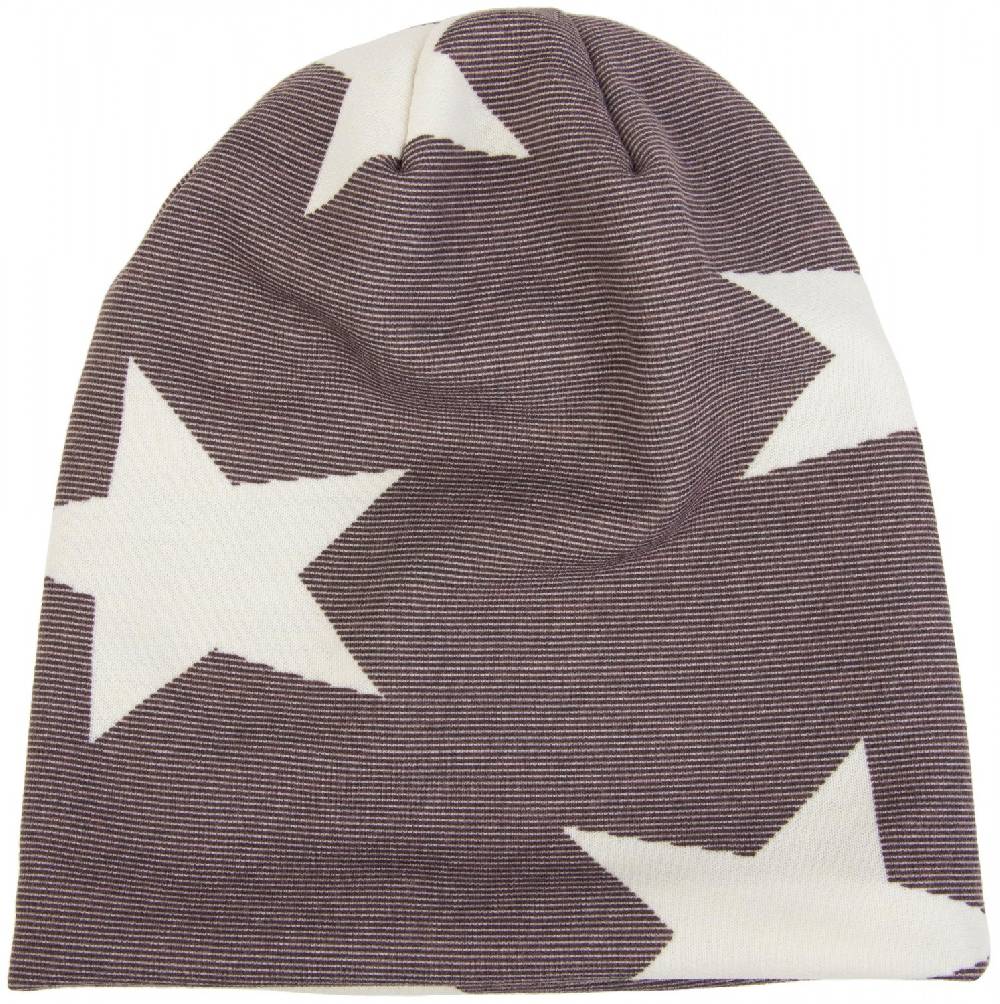 Stylebreaker Feinstrick Beanie Mit Sterne, Streifen Muster