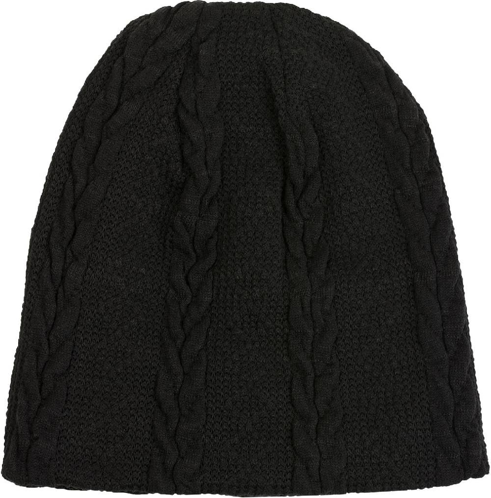Stylebreaker Feinstrick Beanie Mit Zopfmuster Und Fleece