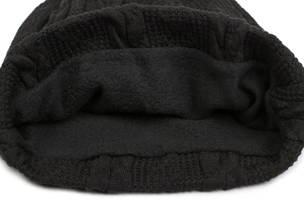 Stylebreaker Feinstrick Beanie Mit Zopfmuster Und Fleece