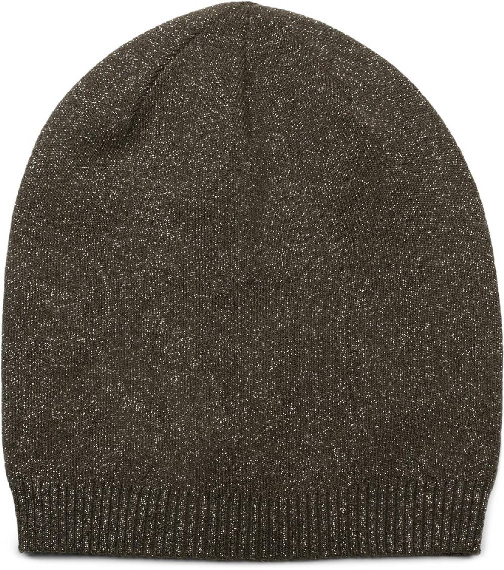 Stylebreaker Feinstrick Beanie Mütze Mit Glitzerfaden