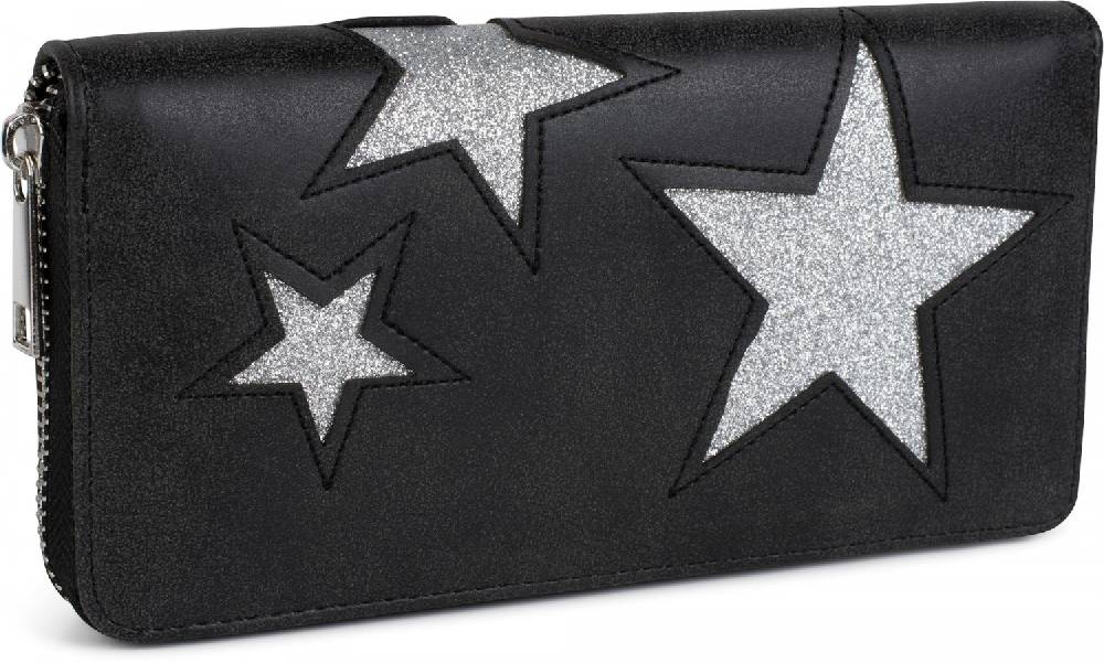 Stylebreaker Geldbörse mit glitzerndem Stern Cutout