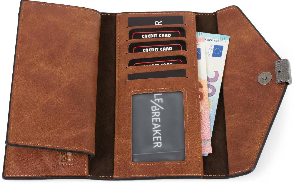 Stylebreaker Geldbörse Mit V-Umschlag Und Metallschnalle