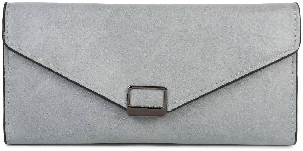 Stylebreaker Geldbörse mit V-Umschlag und Metallschnalle