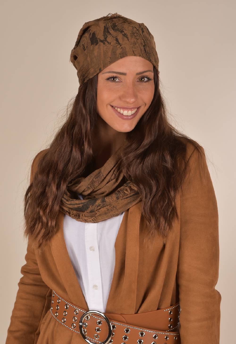 Stylebreaker Gemusterte Beanie Im Destroyed Used Look