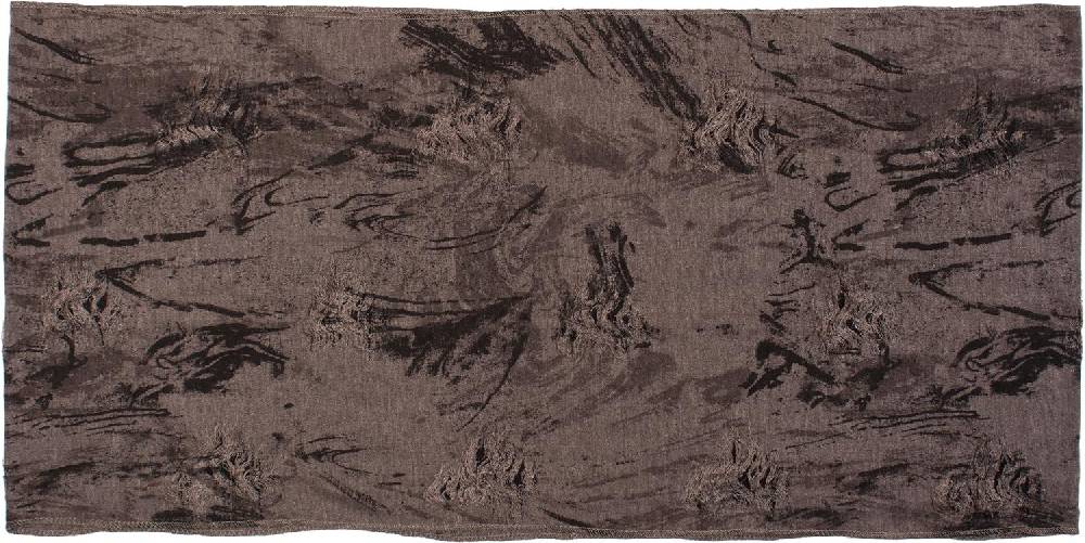 Stylebreaker Gemusterter Loop Schal Im Destroyed Used Look