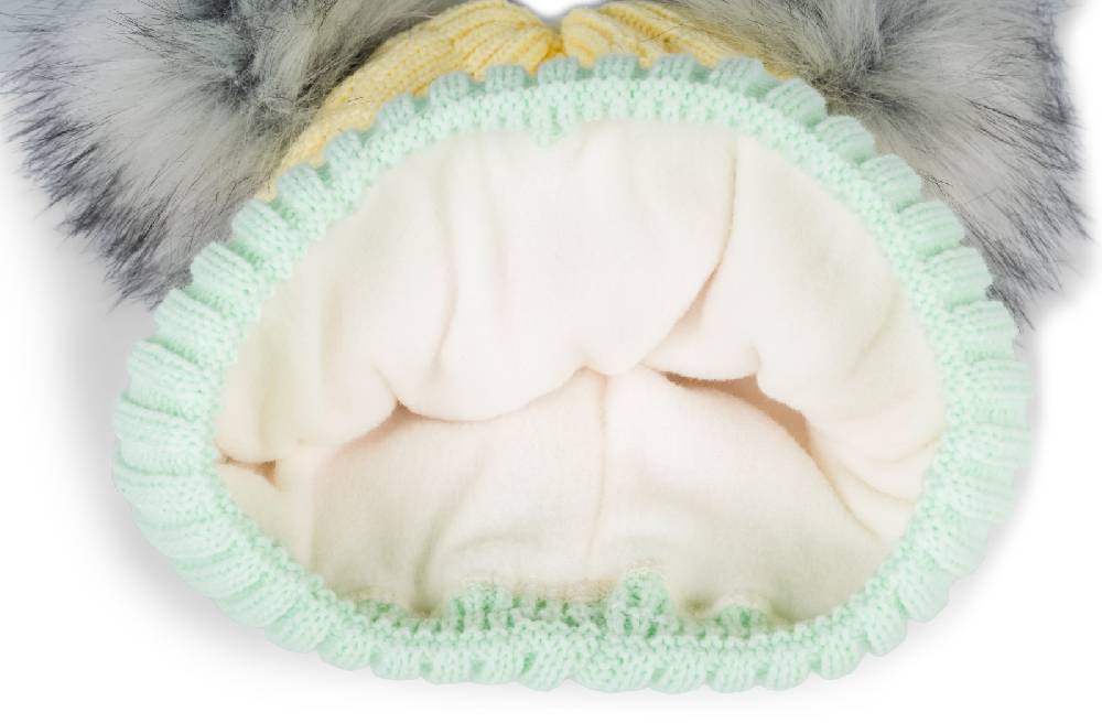 Stylebreaker Gestreifte Kinder Bommelmütze Mit Zwei Bommel