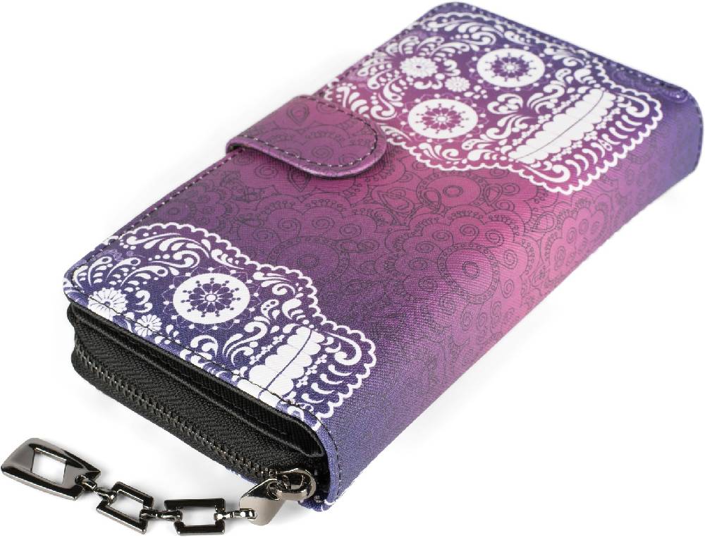 Stylebreaker Große Geldbörse Sugar Skull Totenkopf