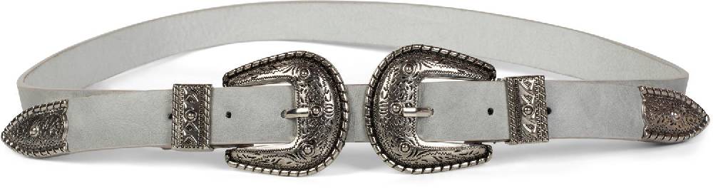 Stylebreaker Gürtel mit Doppelter Schnalle, Taillengürtel