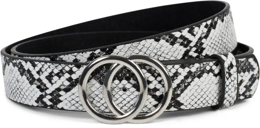Stylebreaker Gürtel Mit Schlangen Muster Und Ringschnalle