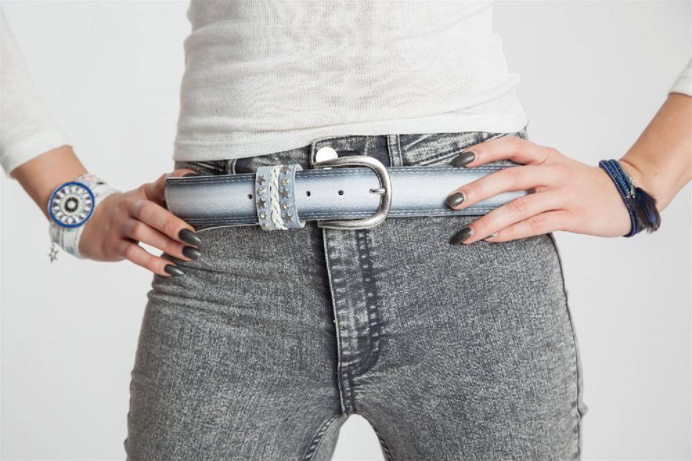 Stylebreaker Gürtel Mit Schmuckband An Der Schließe