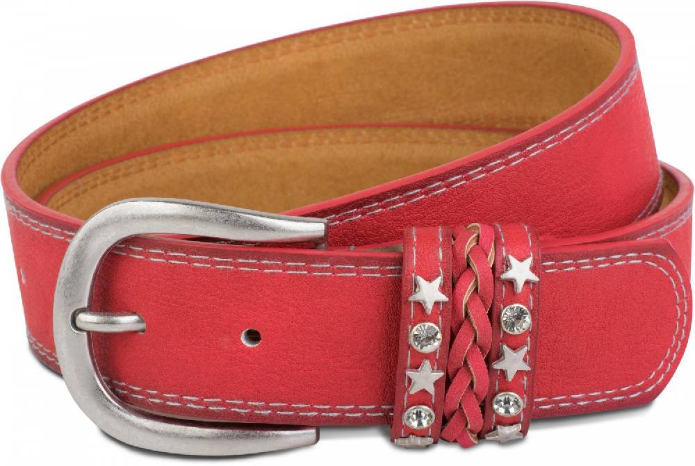 Stylebreaker Gürtel mit Schmuckband an der Schließe