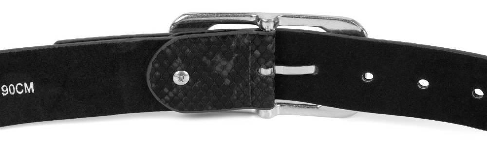 Stylebreaker Gürtel Schlangenleder Optik Mit Großer Rechteckiger Schnalle