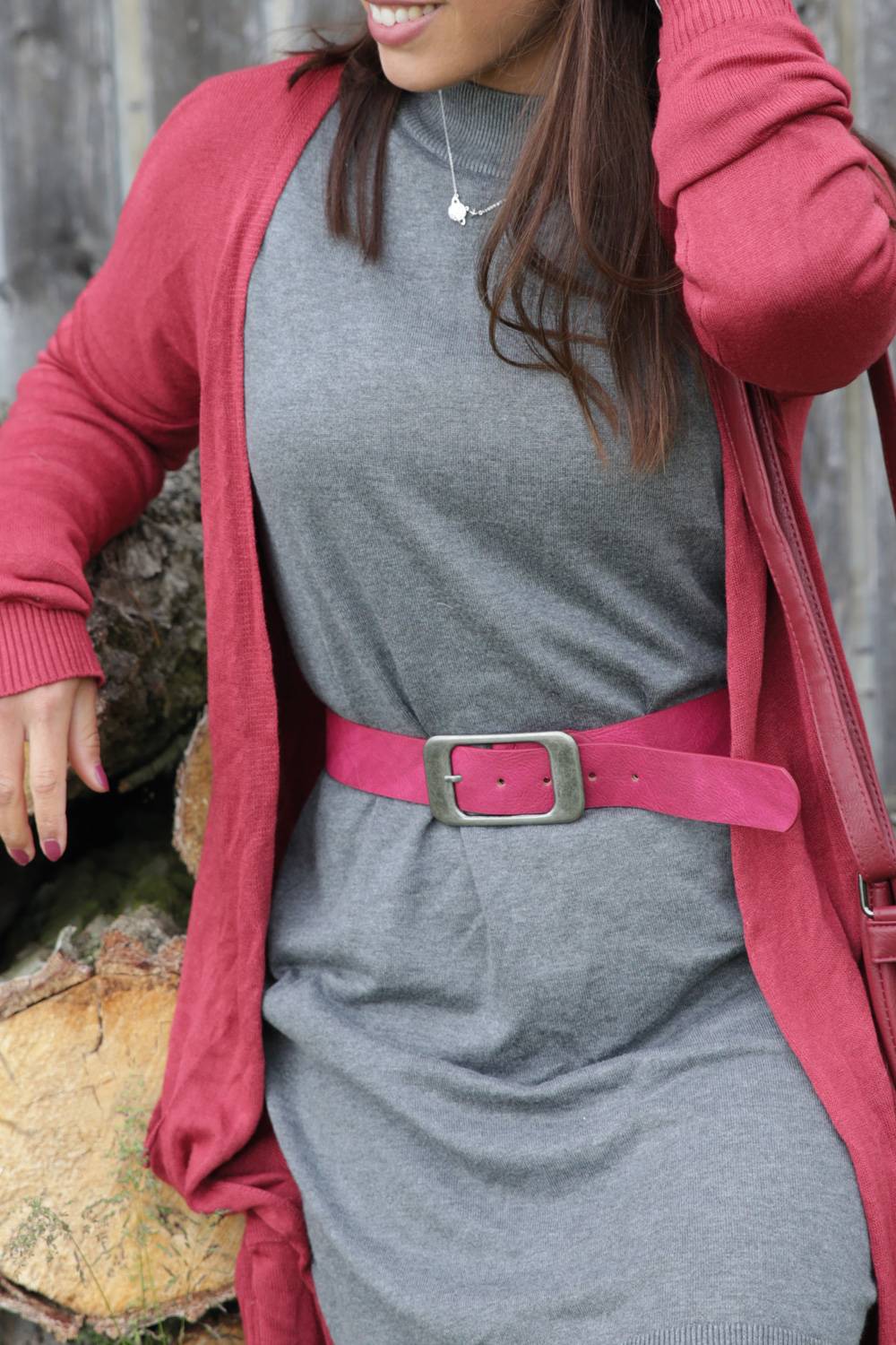 Stylebreaker Gürtel Unifarben Mit Großer Rechteckiger Schnalle