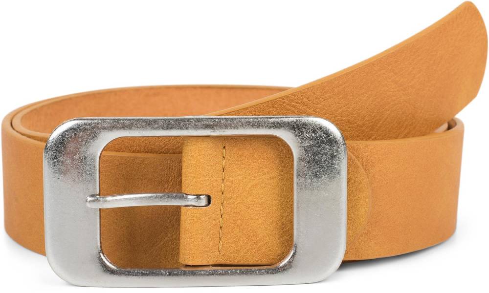 Stylebreaker Gürtel unifarben mit großer rechteckiger Schnalle